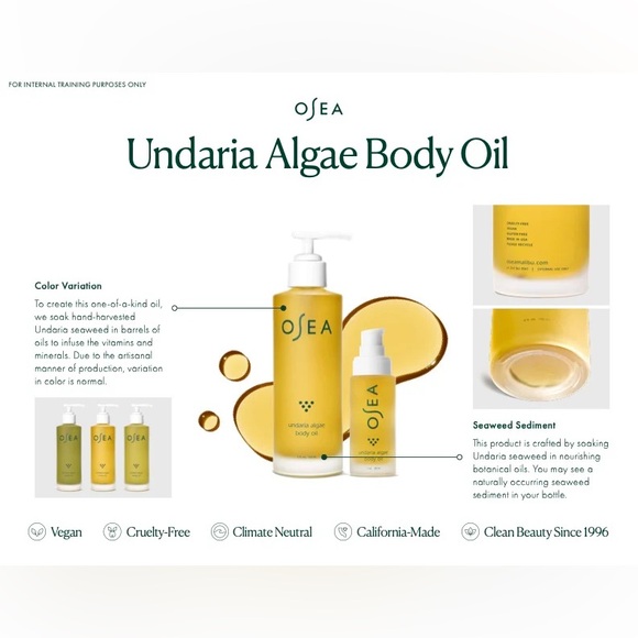 ✨ OSEA Undaria Algae Body Oil | Vanity Size (18 mL / 0.6 fl oz) ✨ - Picture 3 of 4